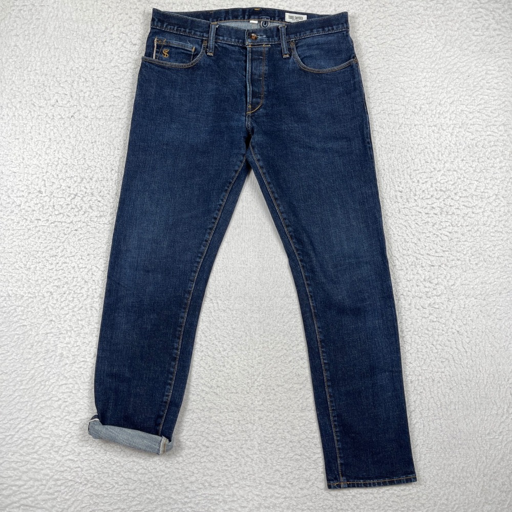 Todd Snyder Jeans Mens 31x30 Blue Selvedge Denim Slim Japanese Indigo Heritage